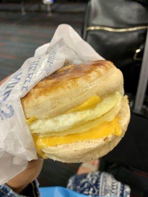 Egg and cheese sandwich