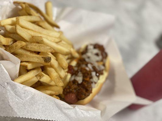 Birmingham Dog - Beef Sauce and Onions