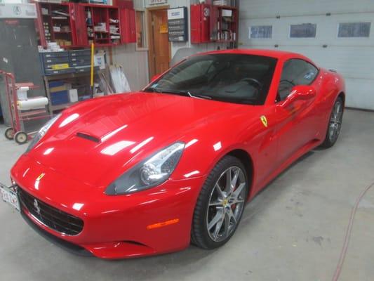 2012 Ferrari California paint repair