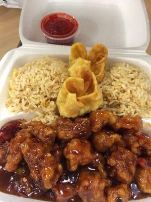 General Tso's Chicken (to go) it's mmm good.