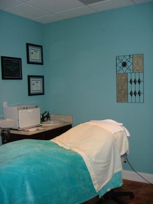 Facial treatment room