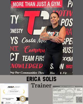 Coach Erica Solis 
Take her classes on Wednesdays 5,6,9am 
Thursdays 4,5,6,7pm & Fridays 5,6,9am