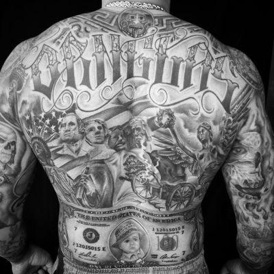 Back piece done my #shortyinkhustla