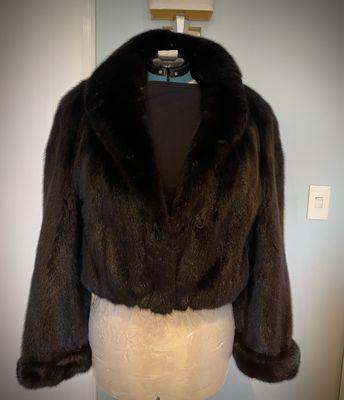 Restyled mink coat