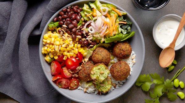 Edamame Falafel Bowl