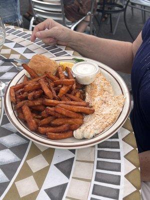 Broiled haddock