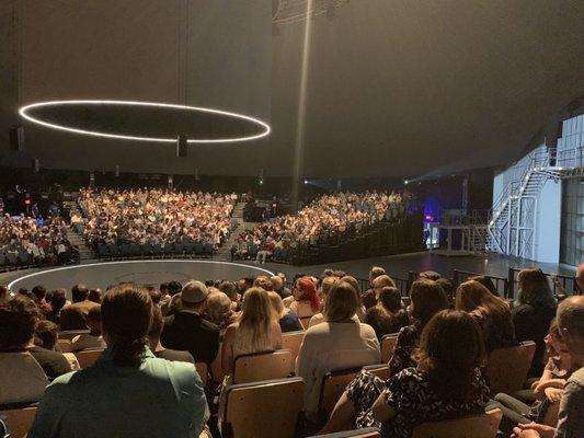 A Packed House Inside The Theater Interior of the Space Lunar  Dome Apollo 11 in Pasadena Ca July 2019