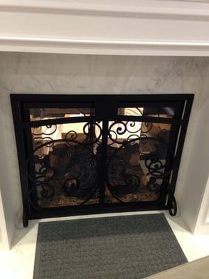 Custom Fireplace Screen