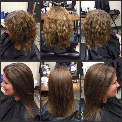 Get your color and Keratin on the same day for results that last 3-5 months!!