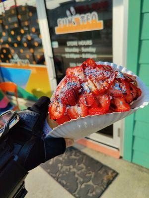 Strawberry Crunch bubble cake!