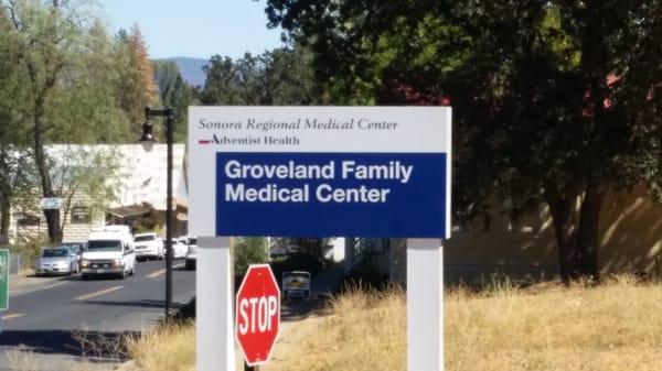 New sign and new service coming to Groveland from the Sonora Regional Medical Center of Adventist Health, hurray!