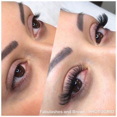 Volume eyelashes extensions by Vivian