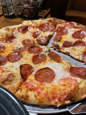 Classic Cheese Pizza with pepperoni