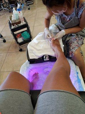 Gel Pedicure by Linda