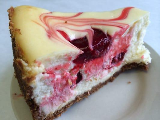 Strawberry Swirl Cheesecake