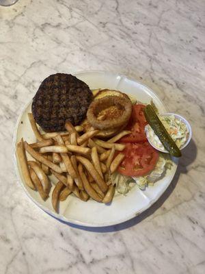 Classic Hamburger with French Fries