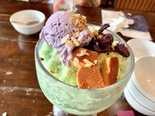 Halo halo pandan