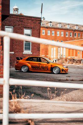 Subaru STI customized at Sleek Tinting & Performance!