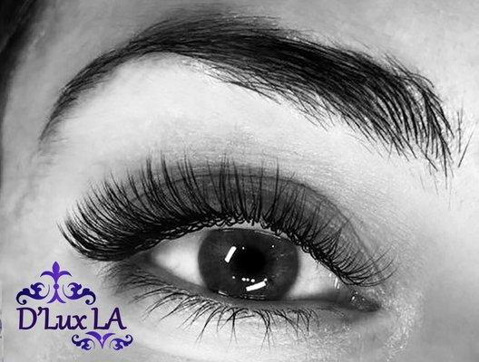 D'Lux Professional lashes.