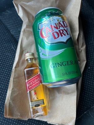 Whisky and ginger ale