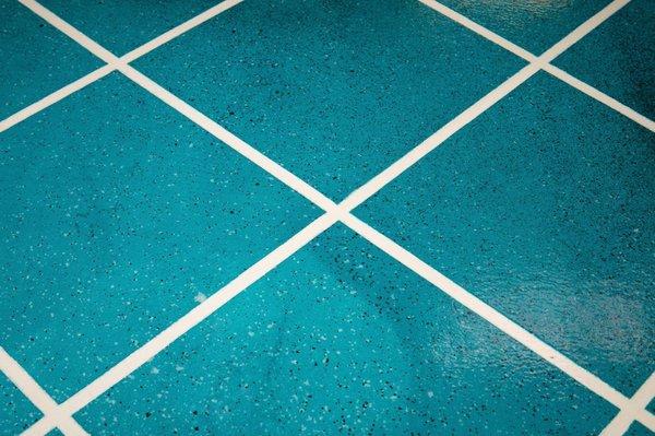 Teal tile pattern