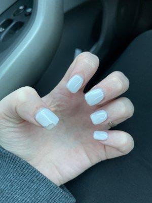 Chipped gel