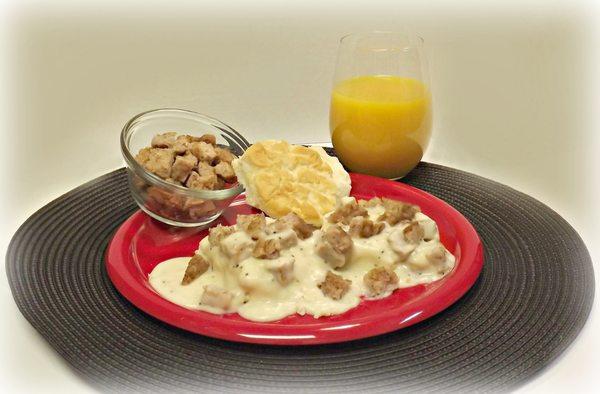 Biscuits and gravy.