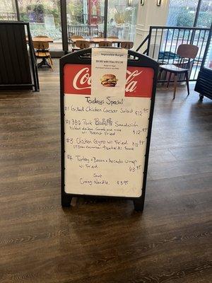 Menu - Specials