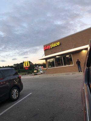 This Mcdonald's has a play place.