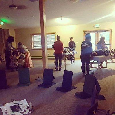 Golden Reiki Healing Exchange, one of our monthly events at hOMe Collective!