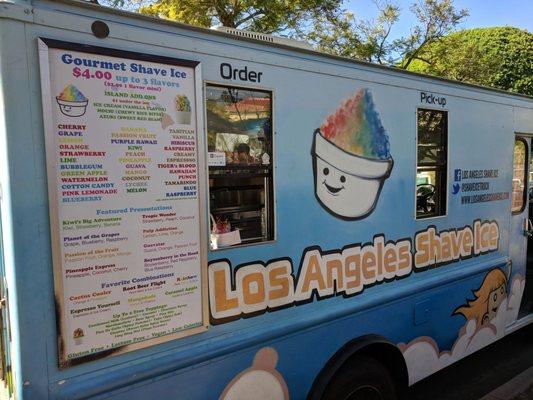 Vegan shave ice Hawaiian Punch,root beer,grape, mochi,azuki red bean, chocolate syrup