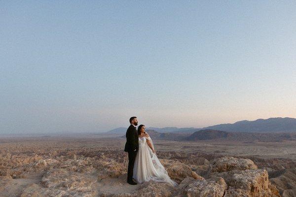 My romantic desert wedding dress from Freedom Brides