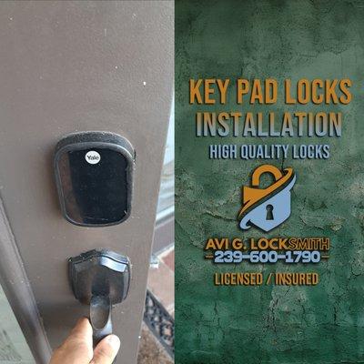 Looking to upgrade your home security with the latest technology? Avi G Locksmith in Fort Myers offers professional keypad lock installation