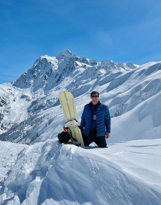 Chiropractor Dr. Tim playing in the snow!