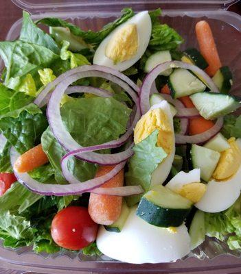 Salad with eggs