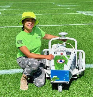 Owner of FIELD OPS Antonio working on Grace Baptist Academy