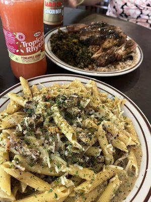 Jerk Chicken and Jerk Chicken Pasta