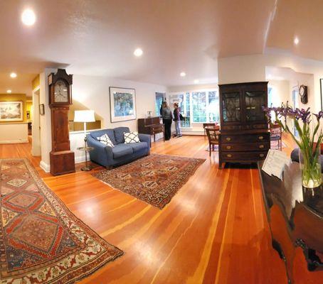 Living room and check in office of Inn at Occidental