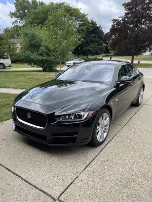 My new Jag XE from Jaguar Land Rover of Farmington Hills.