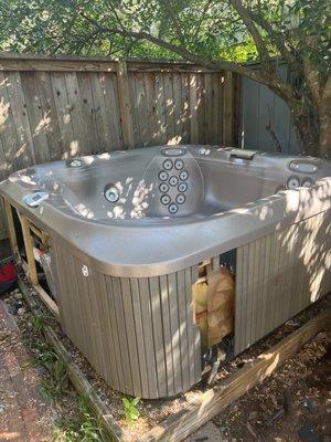 Hot tub removal