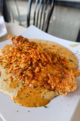 Catfish and grits next level vibes!