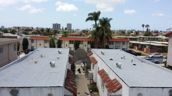 New flat roofs, San Diego,CA