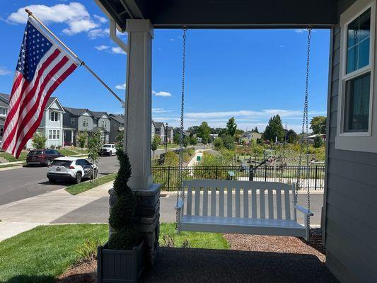 Porch Swing install!