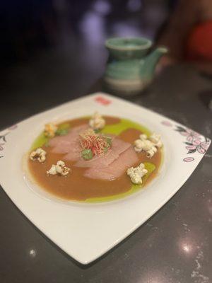 Yellowtail sashimi best of the night.