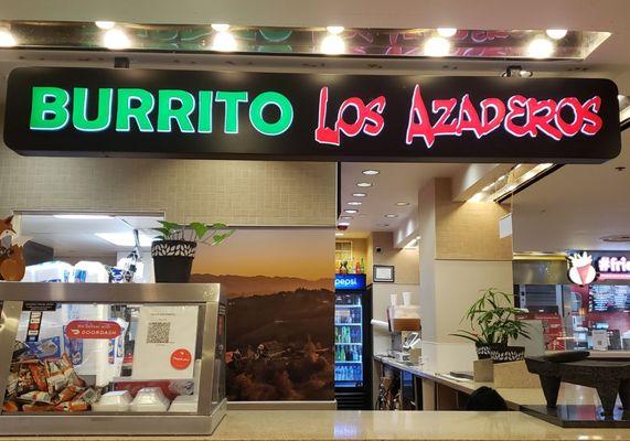 1 of 10 booths inside Fox Valley Mall's food court. The Mexican food here is very mid