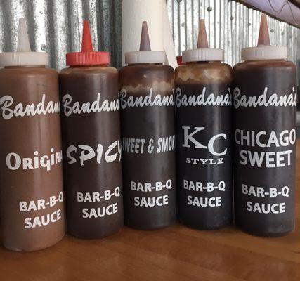 Five sauces.