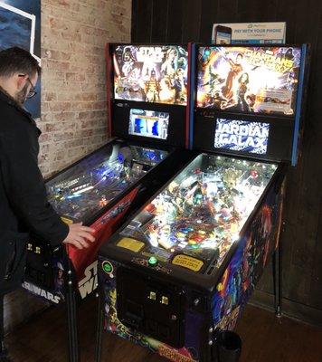 Pinball- two of Stern's newest.