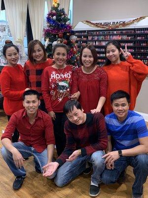 Team of La venice nails spa tech