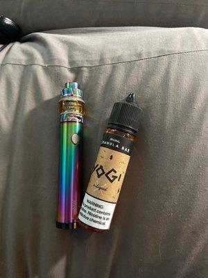 New vape and juice. Yummy