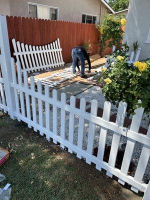 Vinyl fence